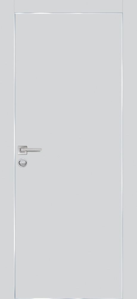 Фото Межкомнатная дверь ПХ-1 AL кромка с 4-х ст. Сапфир матовый